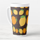 Orangen- und Zitronenmuster Milchtasse (Linke Ecke)