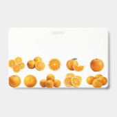 Orangen-Verkäufer-Abzeichen Ausweis (Vorderseite)