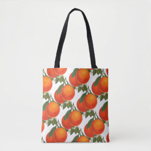 Orangen Vintage-Kiste Kunstmuster Tasche