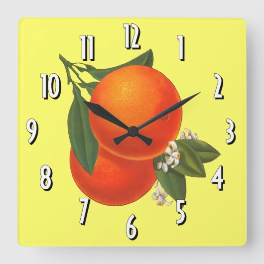 Orangen Vintage Uhr Canyoning (Vorderseite)