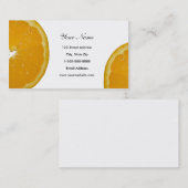 Orangen-Visitenkarten Visitenkarte (Vorne/Hinten)