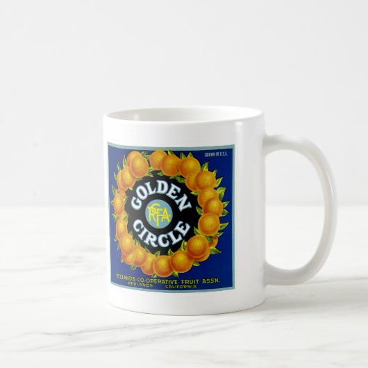 Orangen vom Goldenen Kreis Kaffeetasse (Rechts)