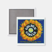 Orangen vom Goldenen Kreis Magnet (Vorderseite/Rückseite)