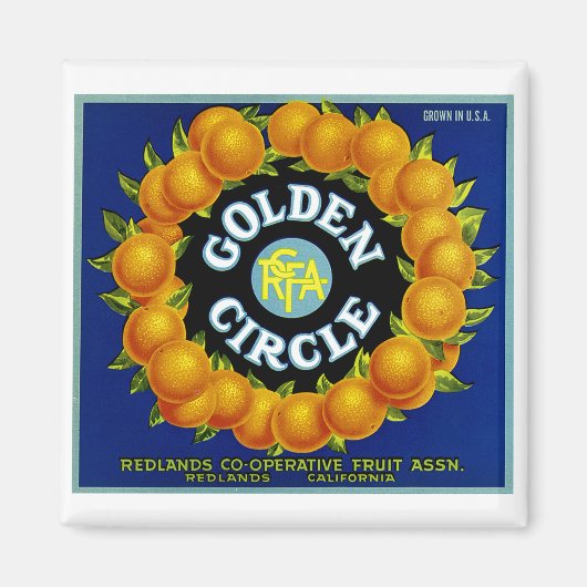 Orangen vom Goldenen Kreis Magnet (Vorne)