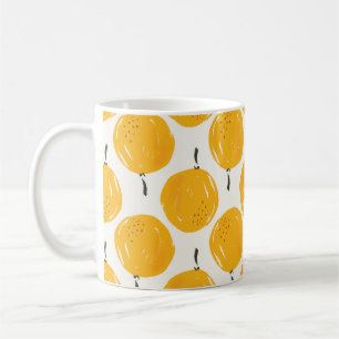 Orangen von Wasserfarben, handbemalt Kaffeetasse