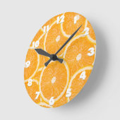Orangen-Wanduhr Runde Wanduhr (Winkel)