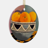 Orangen Weihnachtsbaumdekoration Keramik Ornament (Rechts)