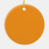 Orangen Weihnachtsbaumdekoration Keramik Ornament (Hinten)