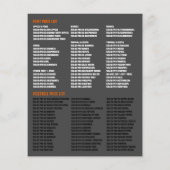 Orangen, Werbung für Lebensmittelhändler Flyer (Hinten)