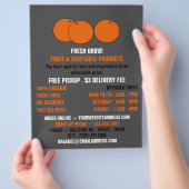 Orangen, Werbung für Lebensmittelhändler Flyer (Hand)