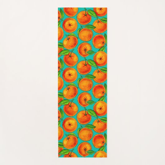 Orangen Yogamatte (Vorderseite)