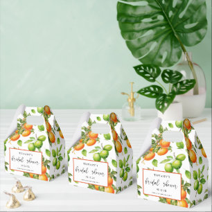 Orangen Zitrone Zitrus Hochzeitsdusche Danke schön Geschenkschachtel