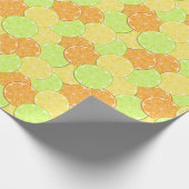 Orangen Zitronen Limon Früchte Zitrusfrüchte Natur Geschenkpapier (Ecke)