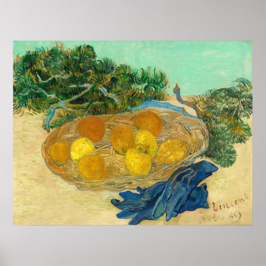 Orangen, Zitronen - Vincent van Gogh Kunstposter Poster (Vorne)