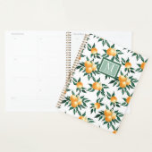 Orangen-Zitrus-Aquarell-Monogramm-Name Planer (Anzeige)