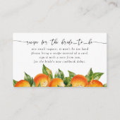 Orangen Zitrusfrüchte-Brautparty-Anfrage Begleitkarte (Vorderseite)