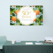 Orangen Zitrusfrüchte Früchte Blumenfrucht Anniver Banner (Messeveranstaltung)