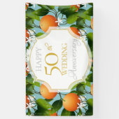 Orangen Zitrusfrüchte Früchte Blumenfrucht Anniver Banner (Vertikal)