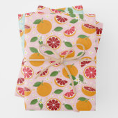 Orangen Zitrusfrüchte Geschenkpapier Set (Beispiel)