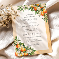 Orangen Zitrusfrüchte Grünpflanzen Orchard Hochzei