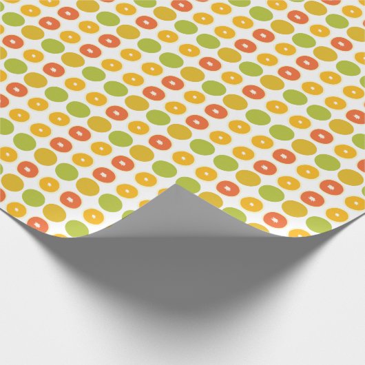 Orangen Zitrusfrüchte Lebensmittelmuster Geschenkpapier (Ecke)