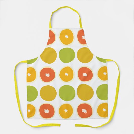 Orangen Zitrusfrüchte Lebensmittelmuster Schürze (Vorderseite)
