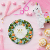 Orangen Zitrusfrüchte Party Pappteller (Party)