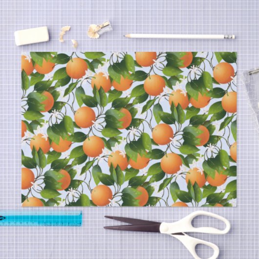 Orangen Zitrusfrüchte Seidenpapier (Handwerk)