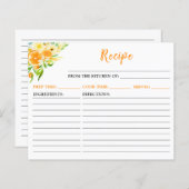 Orangen Zitrusfrüchtekarte (Vorne/Hinten)