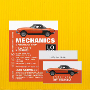 Orangenauto, Mechanik Visitenkarte