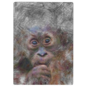 Orangenbaby Klemmbrett (Rückseite)