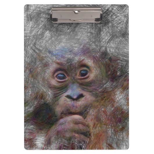 Orangenbaby Klemmbrett (Vorderseite)