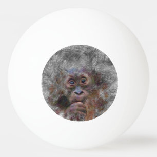 Orangenbaby Tischtennisball