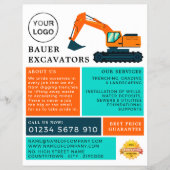 Orangenbagger, Bauwerbewerbung Flyer (Vorne)