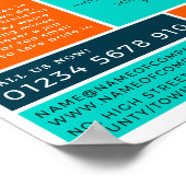 Orangenbagger, Bauwerbewerbung Poster (Ecke)