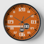 Orangenbahn im Cronografen-Stil Uhr (Vorderseite)