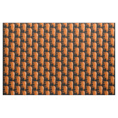 Orangenbären mit schwarzem Gewebe V Stoff (Fat Quarter (45,7 x 55,9 cm))