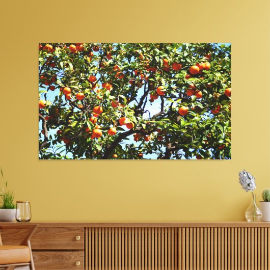 Orangenbaum Leinwanddruck (Insitu (Wohnzimmer))