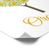 Orangenbaum Poster (Ecke)