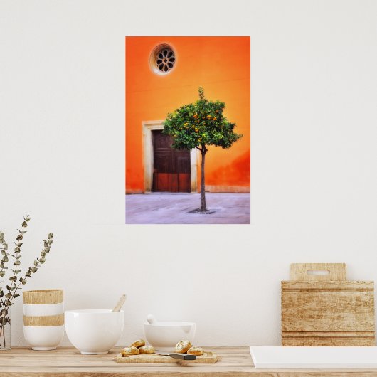 Orangenbaum Sehr Hübsch Poster (Küche)
