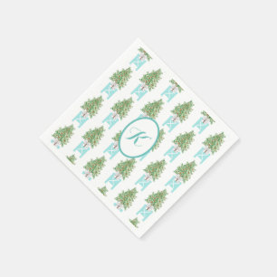Orangenbaum-Topiarie Chinoiserie   Serviette