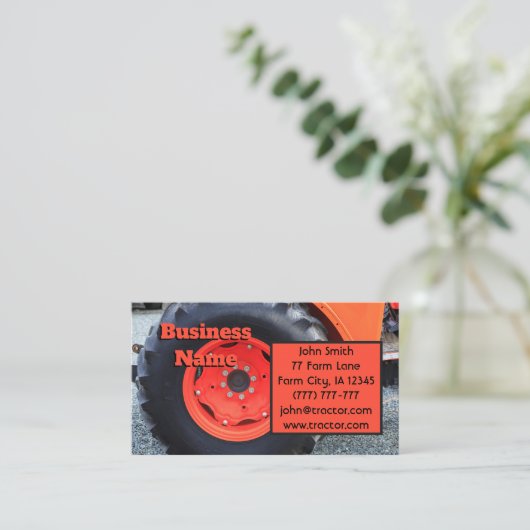 Orangenbaum Visitenkarte (Stehend Vorderseite)