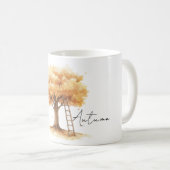 Orangenbaumblätterleiter Kaffeetasse (VorderseiteRechts)