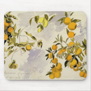 Orangenbäume, 1863 (w/c, Federübergraphit Mousepad