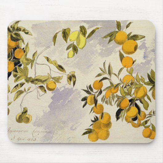 Orangenbäume, 1863 (w/c, Federübergraphit Mousepad (Vorne)