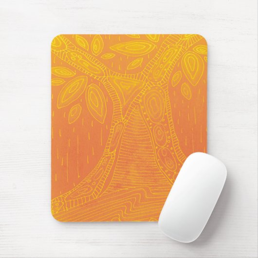 Orangenbaummuster Mousepad (Mit Mouse)