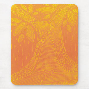 Orangenbaummuster Mousepad