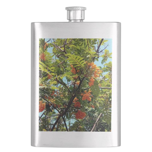 Orangenbeeren Flachmann (Vorderseite)
