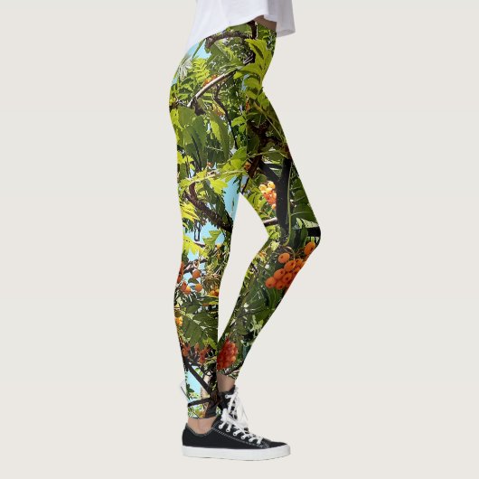 Orangenbeeren Leggings (Rechts)