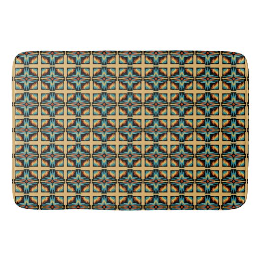 Orangenbeige aus Mosaik Badematte (Vorderseite)
